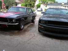 1967 Mustang Coupe &amp; 2008 Bullitt Mustang