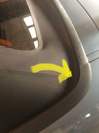 Pour water here and it leaks at same spot on inside.