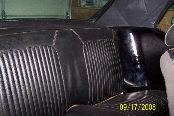original rear seat and upholstery