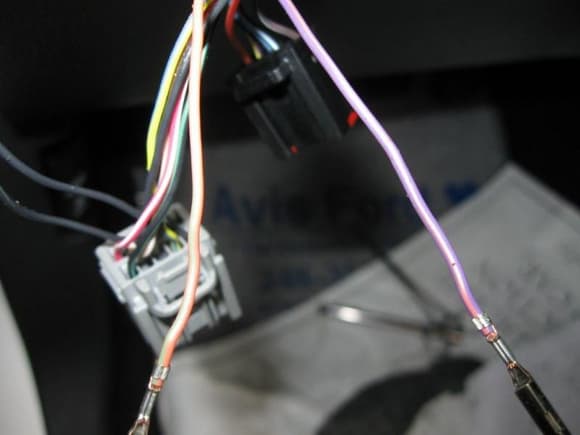 wires that light the LED and send GND to SJB to turn on fogs