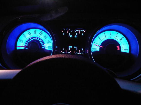 I like the gauges to be blue.  Just like the Kentucy Wildcats.  GO BIG BLUE!