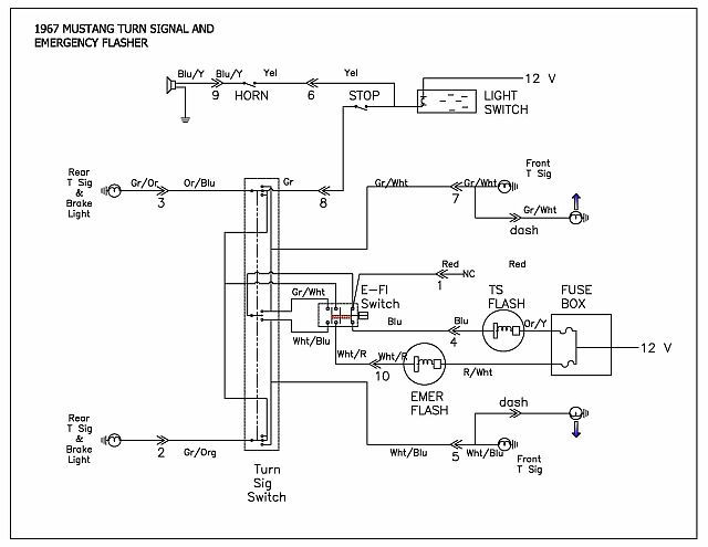 67 Mustang Turn Signal Switch Power Question - MustangForums.com