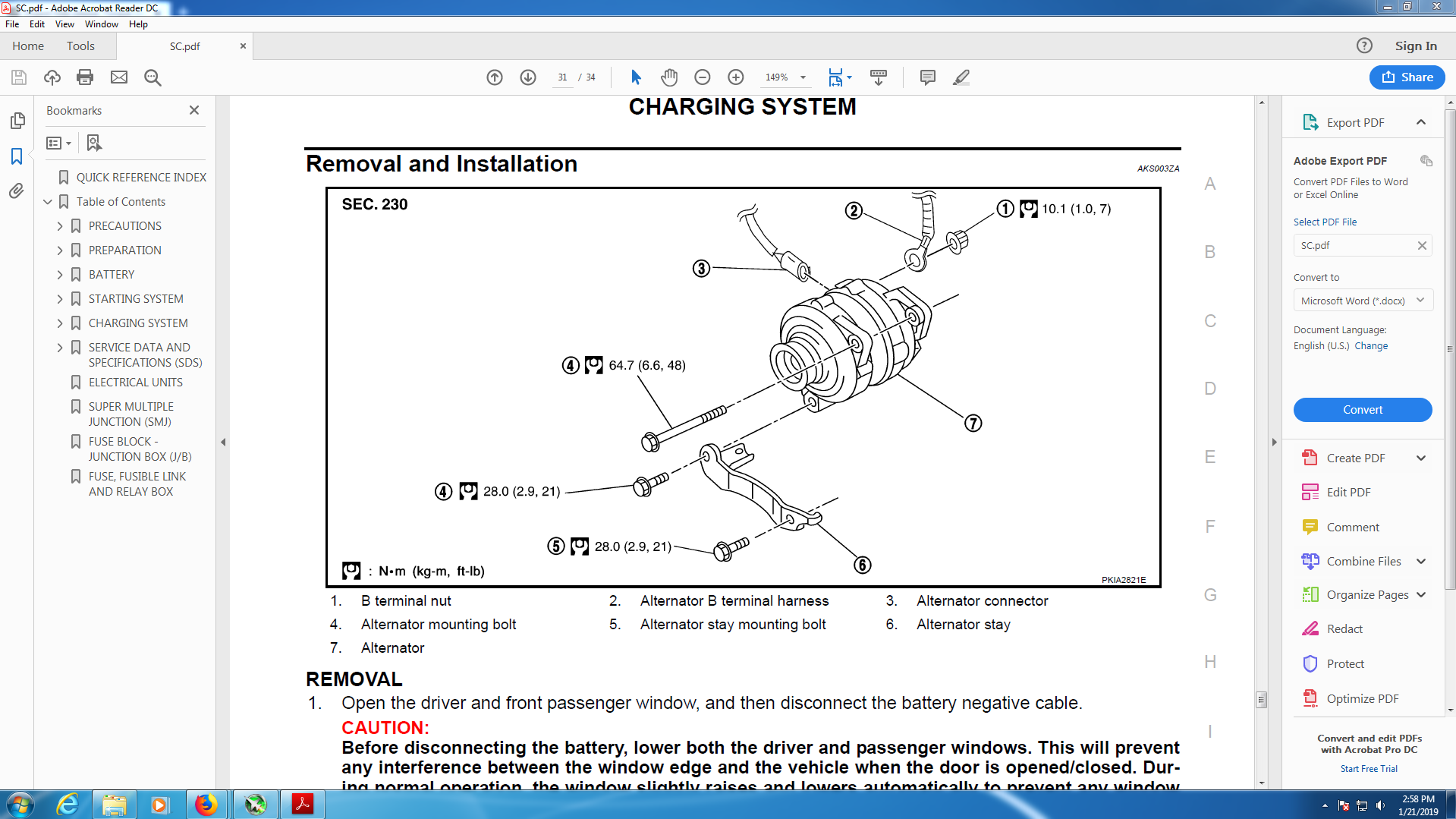 Urgent help please Torque settings for alternator/pulley brackets etc