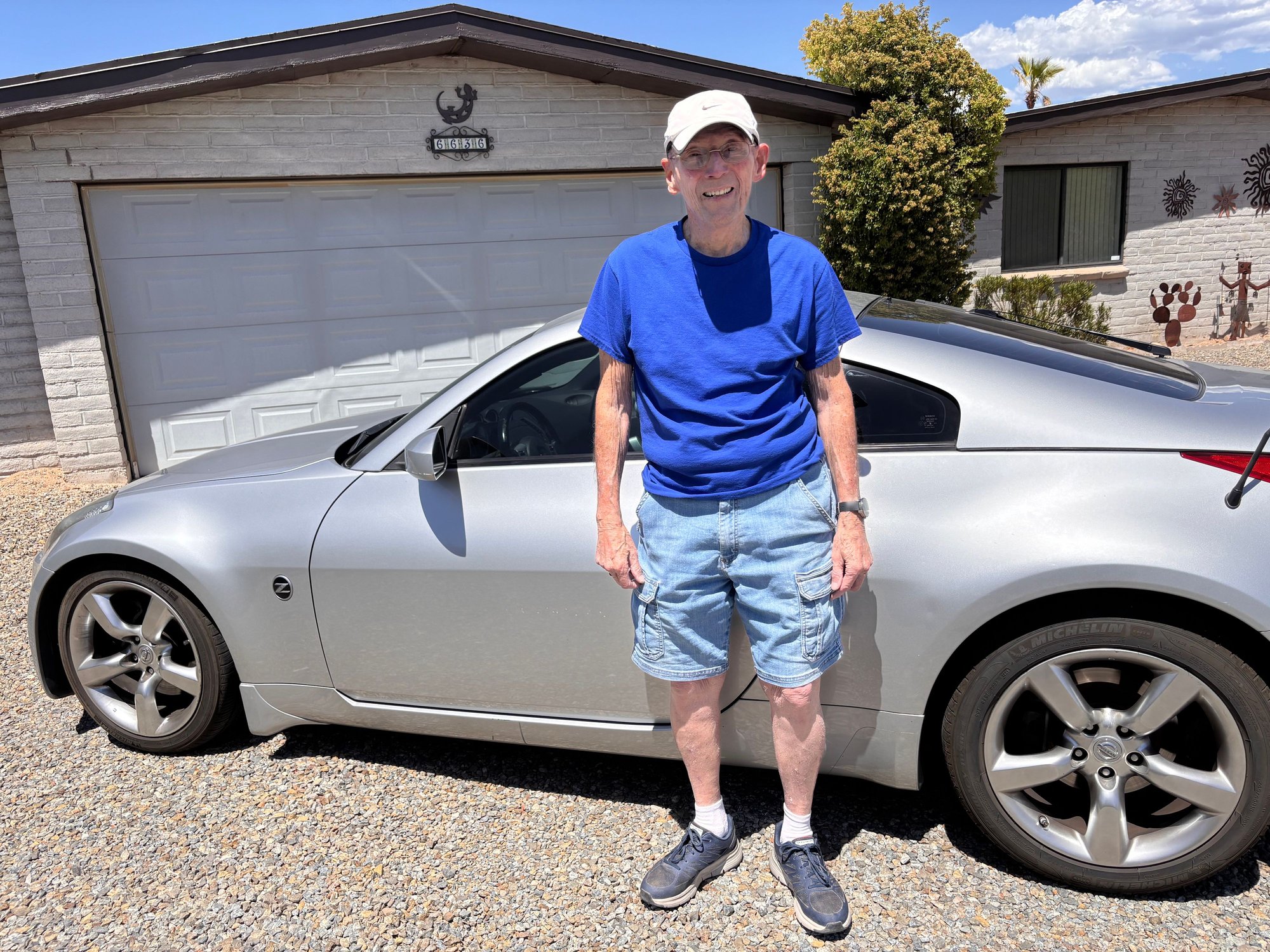 Me and my Z five minutes ago.  Pic taken by my wife.