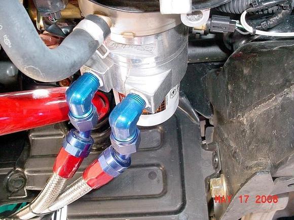 Stillen Oil Cooler Sandwich
Greddy Block Adaptor for Oil Temp/Pressure
Hotchkis Sways