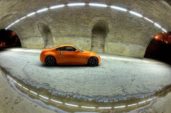 Shooting In Paris under a bridge.