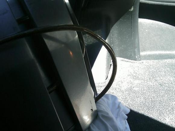 The problem... sub actually goes under sway bar when placed like this.