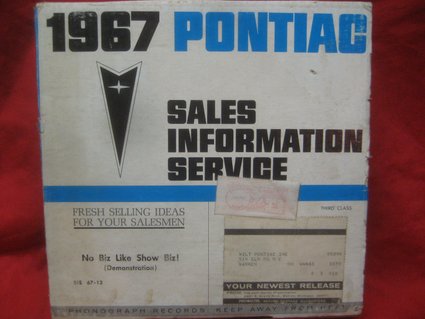 1967 Pontiac Sales Information Service Kit