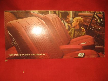 1968 Pontiac Colors/Interiors Folder