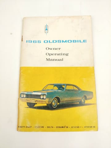 1965 Oldsmobile Delta 88 98 Starfire owners manual