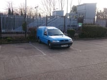 its not modified yet, but heres a few pics of my mk5 facelift diesel escort van. just mopped it as it had sign writing on, then washed and waxed for that mirror finish!

got the odd dent and little rust here and there but its never been welded and pulls like a train. possibly be doing an rs2000 conversion in the future but for now its serving me well enough to get me to and from the golf course