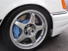 My old school OZ Cronos 17inch wheels with 215/40/17 Federal RSR track day tyres.Hi-Spec big brake conversion.