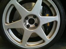 New ap racing breakes 6 pot 362mm 32mm disc