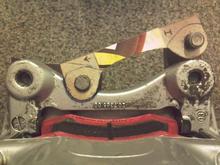 Photo 0086 caliper mock up showing notching an cougar cchub bracket set .
