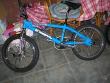 My 11 year old haro blamo mid skool bmx. mint. still original and vvg condition with just a few scratches. Only bad points are scuffed brake leavers after i turned the bike upside down forget'n i was on concrete. Decals faded on 1 side due to sat in a room for a long time in the sun light.
Any 1 interested in buying this mint mid skool bike let me know. Cost me £575 11 years ago. Will be worth  a fair bit in a few years if looked after like i have.