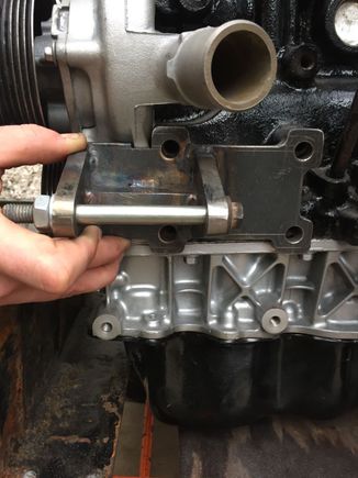 He decided to make a  bracket to suit the small alternator he has. Gearbox and lsd were dropped of at the repair shop on Friday.