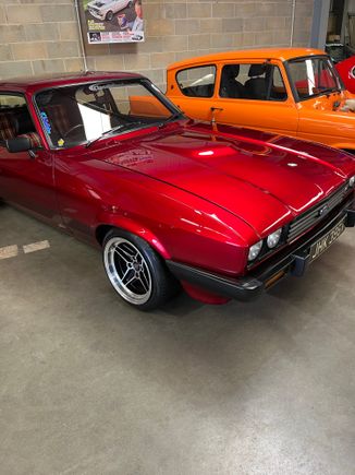 Stunning paint job on this Capri.