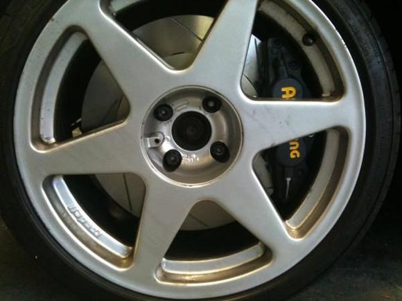 New ap racing breakes 6 pot 362mm 32mm disc