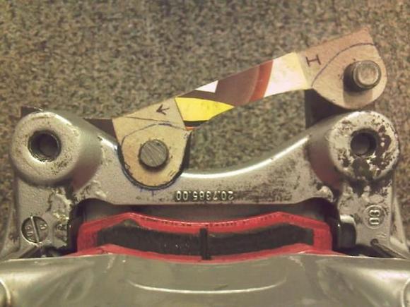 Photo 0086 caliper mock up showing notching an cougar cchub bracket set .