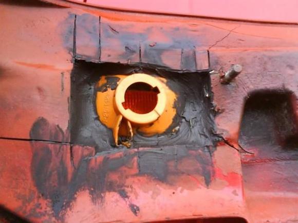 using the rear of the mk4 blinkers and silvertape inside the bumper to reflect the orange light