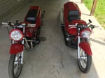 2 GS motor drag bikes w/trailer