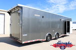 30' Extra-Height Charcoal Loaded Race Trailer 