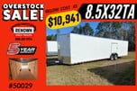 🤩 NEW White Enclosed Cargo Trailer for Sale $10,941