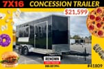 NEW 7X16TA Concession Trailer / Vending  for sale $21,599 
