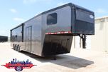 40' Gooseneck Race Trailer with Bathroom @ Wacobill.com 