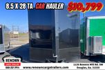 8.5x28 TA Polycore Enclosed Race Trailer w/ Escape Door 