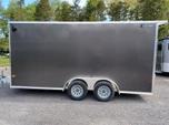 NEW ALCOM ALUMINUM ENCLOSED TRAILER, MODEL 7.5 x 16 