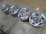 Chevy Rally Wheels With Lug Nuts, Caps, Valve Stems,  Rings  for sale $950 