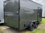 7 X 14 Enclosed Trailer – Tandem Axle with Blackout Packag  for sale $6,025 