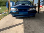 Blue 1989 Ford Mustang LX Hatchback Chassis  for sale $8,500 