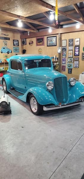 1934 Chevy 3 Window Frame off built at 18000 orig. miles