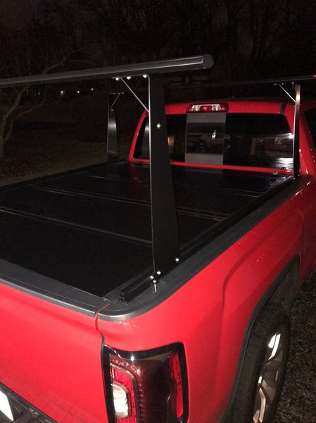 Folding Hard Tonneau cover with removable ladder rack for Sale $1,200