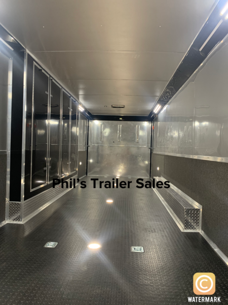 32' LOADED CONTINENTAL CARGO RACE TRAILER ELECTRIC AWNI 