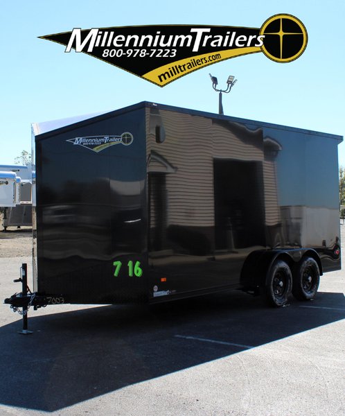 2025 7' x 16' Scout Enclosed Cargo Trailer w/Ramp Door 