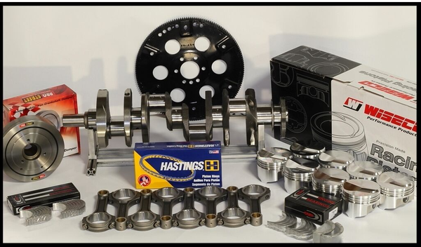 383 STROKER ASSEMBLY 6" RODS FLAT TOP 030 PISTONS 2PC RMS  for Sale $1,549 