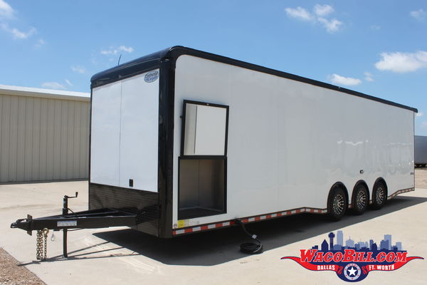 34' Black-Out Auto Master +12 SPD-LED Race Trailer Wacobill. 