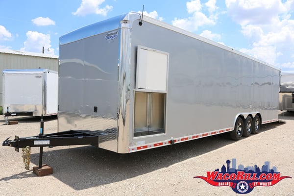 32' Silver Auto Master X-Height Race Trailer 
