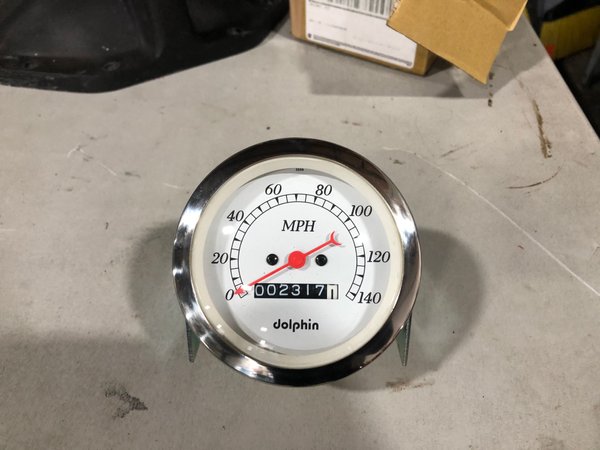 Dolphin mechanical 3 1/2 Speedometer with odometer for Sale $25
