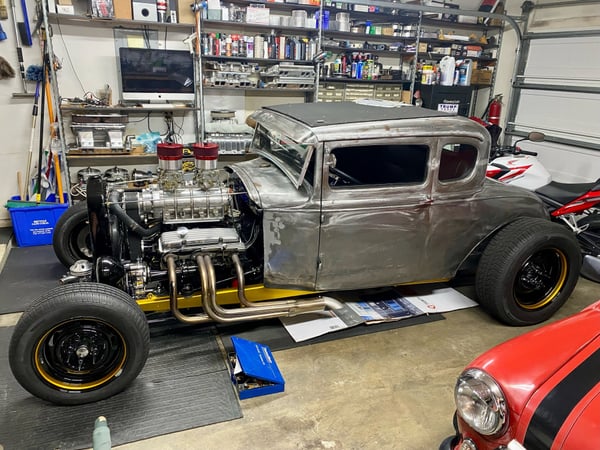 1930 Ford 5 window coupe hot rat rod blown 350 chevy cleared