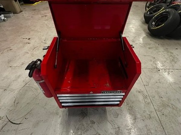 Premium Full Drawer Service Cart - Red