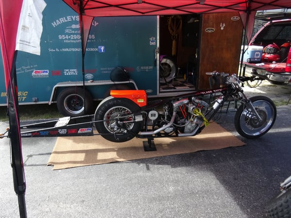 Harley Davidson 114 c.i. open push rod Drag Bike  for Sale $19,000 