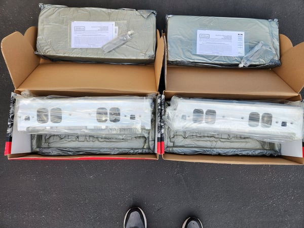Edelbrock #615468 D-R 17 B-B-C (CNC) heads pair/NEW IN BOXES  for Sale $3,800 