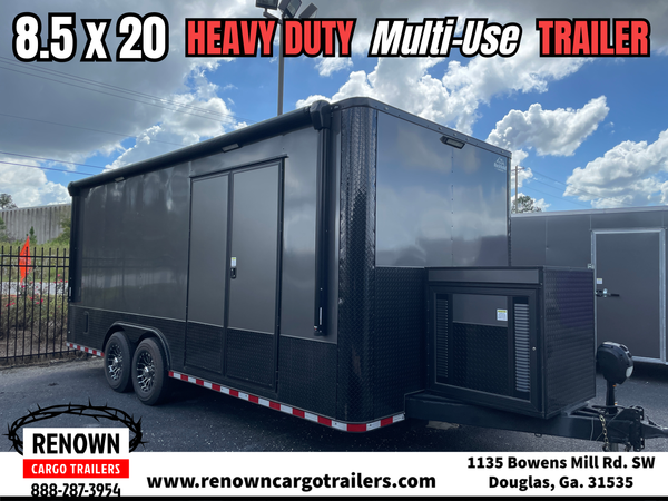 PREMIUM CUSTOM ENCLOSED TRAILER: 8.5x20' Blackout  for Sale $23,500 