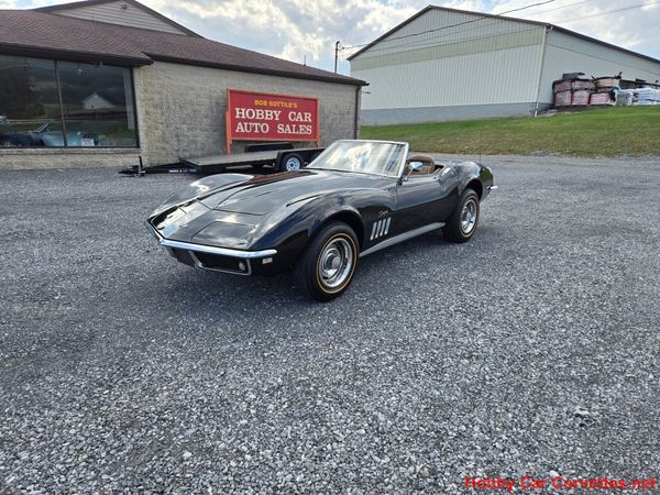 1968 Black Corvette Convertible   for Sale $39,000 