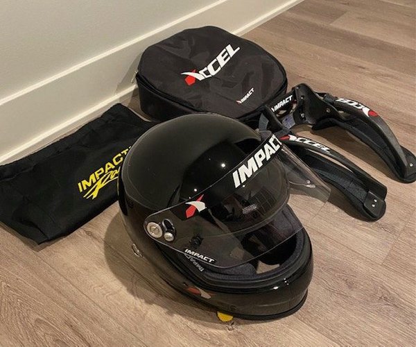 Impact Racing Helmet/HeadNeck Restraint for Sale in OLATHE, KS