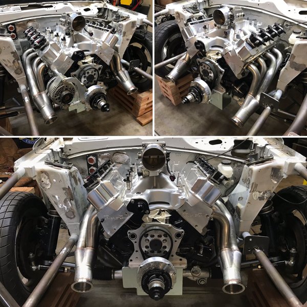 SBF Stainless Forward Facing Turbo Headers TFS Hi Ports, AFR for Sale